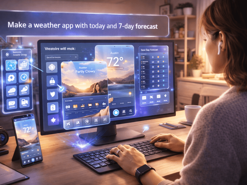 AI Tools That Turn Text into Full Apps Instantly