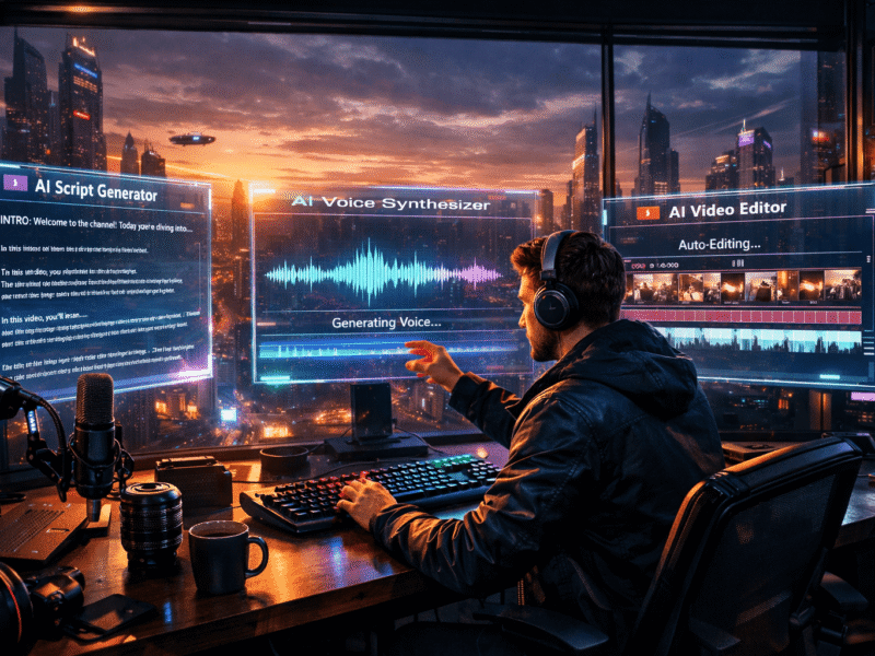 AI Tools for YouTubers (Script & Voice & Editing)