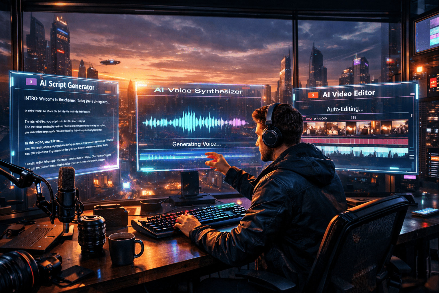 Read more about the article AI Tools for YouTubers (Script & Voice & Editing)